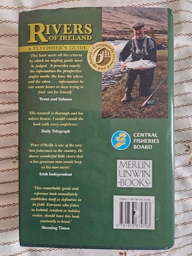 Rivers Of Ireland. A Flyfisher's Guide.  By Peter O'reilly. Hardback With Dustjacket In Good Condition. See Photos For Same.