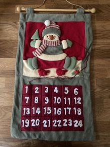 christmas felt hanging advent calendar