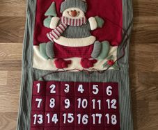 christmas felt hanging advent calendar