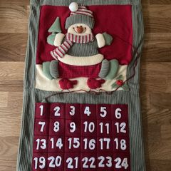 christmas felt hanging advent calendar