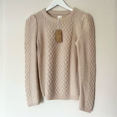 Des Petits Hauts aran style jumper size small