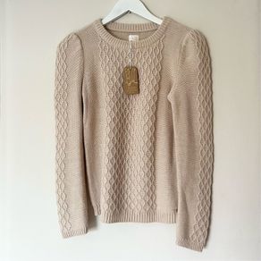 Des Petits Hauts aran style jumper size small