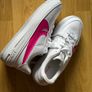 Nike Air Force 1 PLT.AF.ORM trainers in white & pink UK7 RRP 130 Image 2