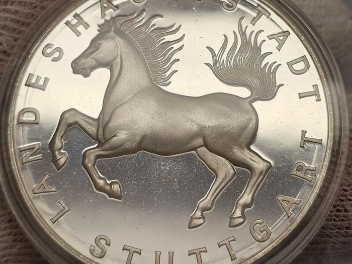 Germany State Capital Stuttgart Silver Proof Medal The Lord Mayor