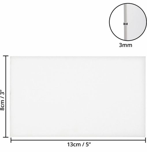 Blank Canvas (24 Pack) - 8 x 13cm (3 x 5 inches) - Pre Stretched Canvas Panel Boards - Suitable for Acrylic and Oil Painting
