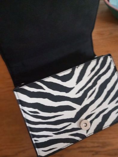 Zebra Print Shoulder Bag with Adjustable Chain Strap