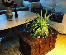 Vintage Treasure Chest Wood 66x38x40 cm