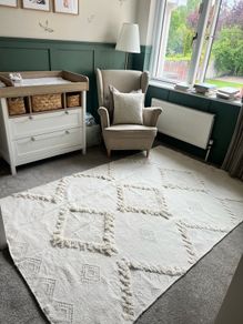 Large Boho Wool Rug