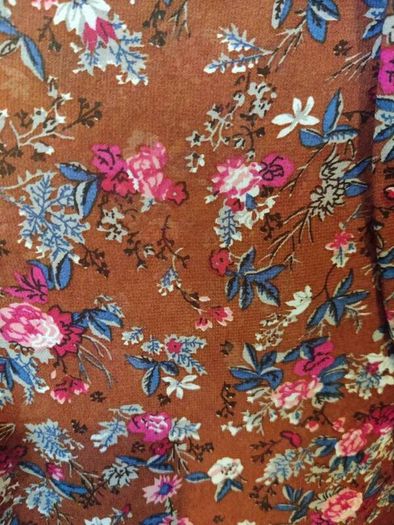 Brown floral top