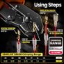NEW SALE | Crimping Tool Set with 12 Sizes Wire Connector Set, Crimp Plier 0.25-2.5mm Squared (AWG 24-14) Non-Insulated Open Barrel Image 5