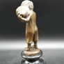 Smoking Boy With Hat - Bronze, Marble (Signed) Image 4