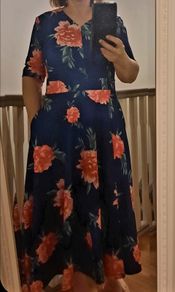Emily & Me Navy Floral Dress