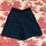 Vintage Bianca pure wool high waisted tartan shorts Image 2