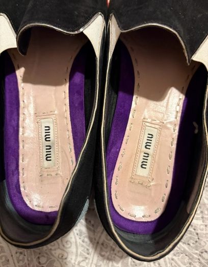 Miu Miu color-block suede loafers