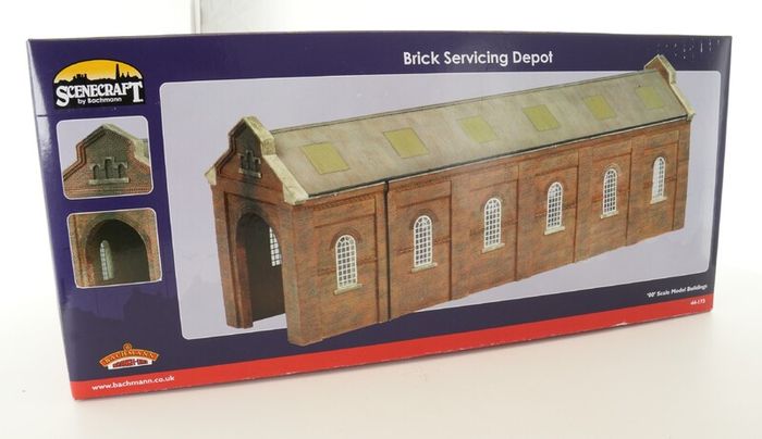 Bachmann Scenecraft 44-173 Brick Servicing Depot 00 Scale