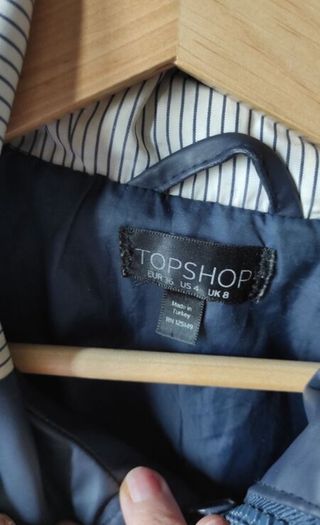 TopShop rain jacket size 8