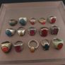 Collectible Antique Brass Rings 15 Mixed Vintage Handmade Designs Image 4