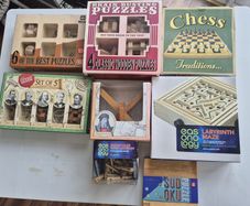 Multiple puzzle games