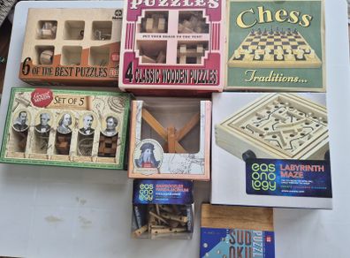 Multiple puzzle games