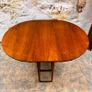 Mid Century Modern Gate Leg Drop Leaf Dining Table Image 5
