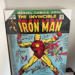 Iron Man 80x60cm Wooden Frame Canvas Print