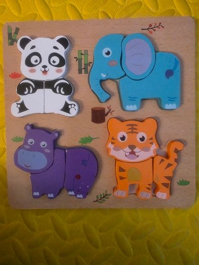 wooden puzzles job lot