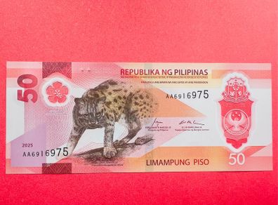 Philippines  50 PISO  2025   Pick 237a  . POLYMER PLASTIC ( Uncirculated )