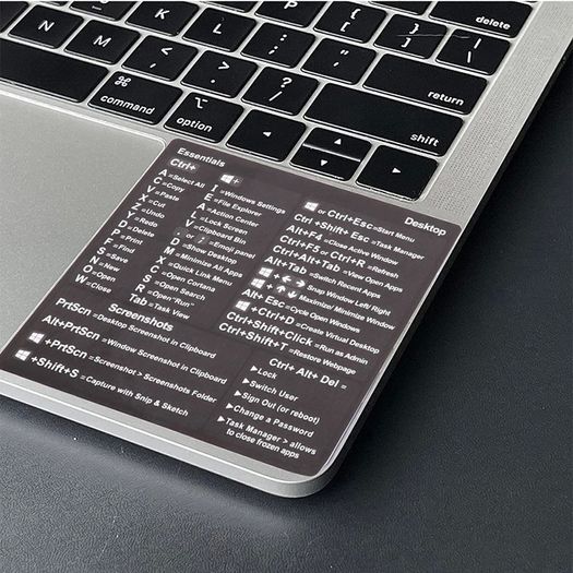 Reference Keyboard Shortcut Sticker Adhesive for PC