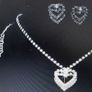 Bridal Necklace and matching Earrings ( DEBS ) Image 3
