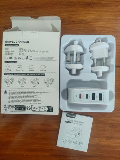 LENCENT  4 ports travel charger