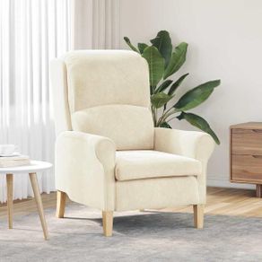 Armchair Cream Velvet