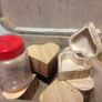 Heart shaped wooden boxes Image 2