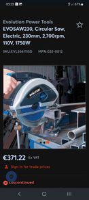 Evolution EvoSaw 230 steel cutting circular saw