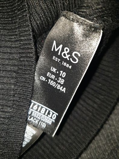 2 x m&s ribbed turtle necks uk 10-12