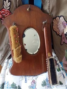 Vintage Mirror with Brushes