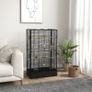 Bird Cage with Removable Tray and Perches, Aviary for Parrots, 61x36.5x98 cm, Black Image 4