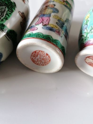 Set Of Four Antique Miniature Bottles
