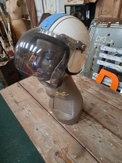 Vintage Stadium Motorcycle Helmet