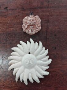 Two Terracotta Faces