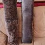 Laura Ashley Draft Excluders. Faux fur and velvet. Image 2