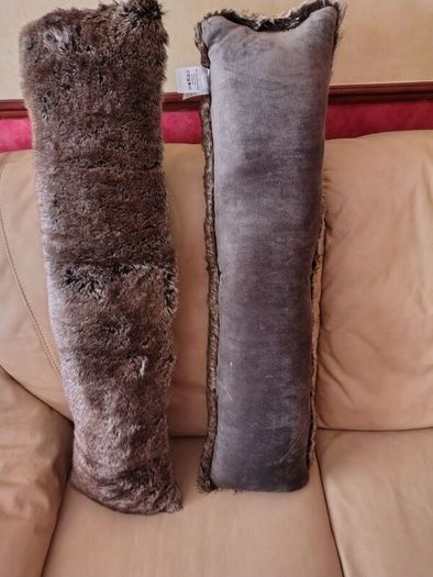 Laura Ashley Draft Excluders. Faux fur and velvet.