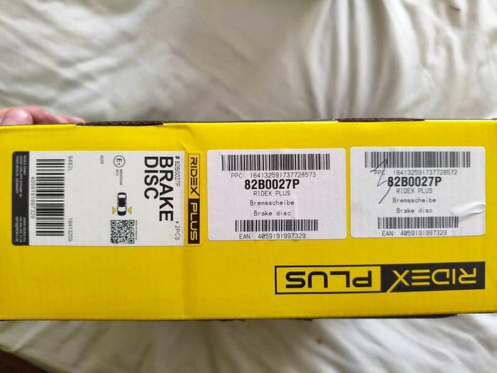 Ridex Plus 82B0027P Brake Disc Front Pair VW Audi Seat Skoda