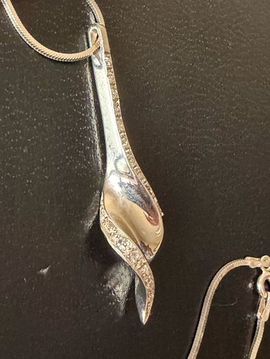 silver necklace