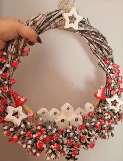 Handcrafted Christmas wreaths