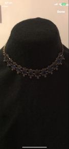 costume necklace  blue stone
