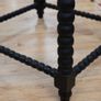 19th-century Anglo-Ceylonese solid ebony dining suite Image 10