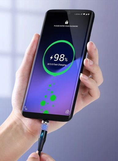 New 1m Magnetic Micro USB Fast Quick Charge 3.0 5A Data Transfer Charger #935