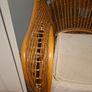 Vintage Wicker Armchair with Cream Cushion Image 3