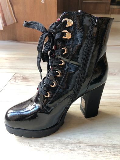 Black heeled Boots for women, size 39 EUR