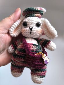 Handmade Easter Bunny in Gift Box,Cute Personalised Bunny, Perfect Gift
